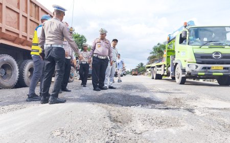 Jelang Mudik,Tim DITLANTAS POLDA RIAU Cek Terminal dan Sisir Jalan Lintas Timur