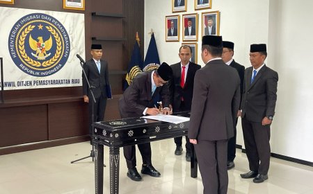 Kakanwil Ditjenpas Riau Lantik Kasi Binadik Lapas Pekanbaru