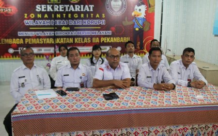 Lapas Kelas II APekanbaru Ikuti Sosialisasi Pengawasan Internal