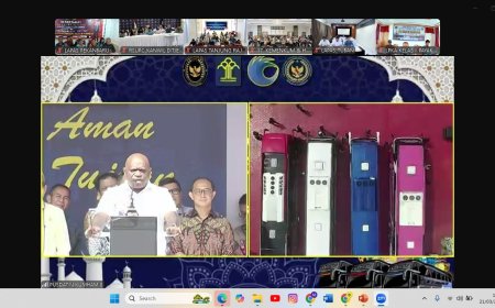 Lapas Pekanbaru Ikuti Apel Pelepasan Mudik Bersama Hari Raya Idul Fitri 1446 H