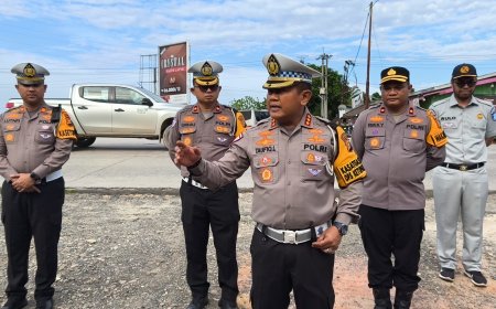 H + 3 Lebaran, Dirlantas Polda Riau dan Istansi Terkait Pantau Arus Mudik di Jalinsum