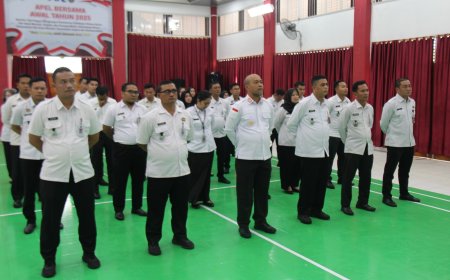 Lapas Pekanbaru Ikuti Apel Bersama dan Halal Bi Halal Secara Virtual