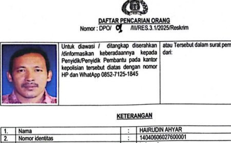 Jadi Buronan, Mantan Kades di Inhil Ditetapkan DPO Korupsi Rp. 1,3 Miliar