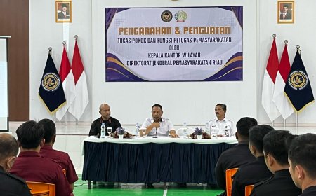 Dirjen Pemasyarakatan Turun ke Pekanbaru Berikan Pengarahan