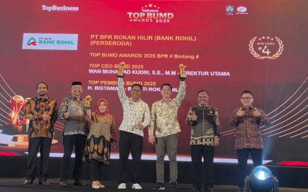 BPR Rohil Raih Predikat Bank Perkreditan Rakyat Terbaik Nasional pada BUMD Awards 2025