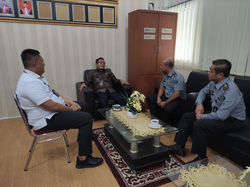 Perkuat Sinergitas, Kalapas Pekanbaru Sambangi Pengadilan Negeri Pekanbaru
