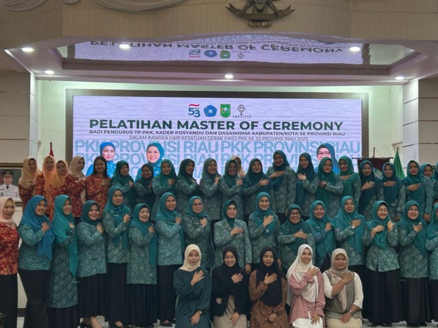 TP PKK Provinsi Riau Gelar Pelatihan Master of Ceremony