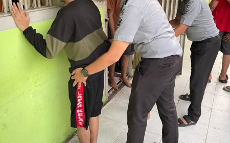 Berantas Narkoba dan Penipuan, Lapas Pekanbaru Intensifkan Razia Kamar Hunian