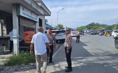 Ditlantas Polda Riau Tinjau Perawatan Rambu Lalu Lintas