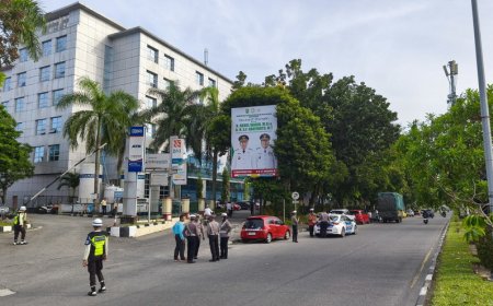 Langgar Larangan Zona Parkir, Kendaraan Roda dua dan empat Ditilang di RSUD Arifin Achmad