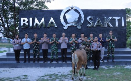 Kapolres Kampar Pererat Sinergitas TNI-Polri Lewat Silaturahmi Idul Adha