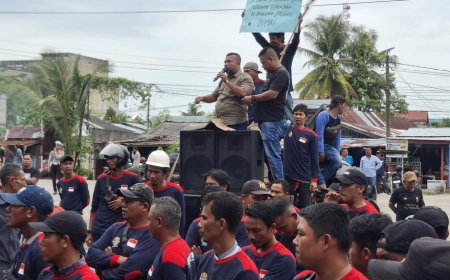 izin PMKU Lamban, KSOP Dumai Didemo Ratusan Buruh