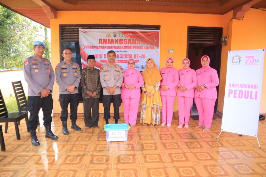 Polres Kampar Gelar Anjangsana dan silaturahmi terhadap Purnawirawan dan warakawuri