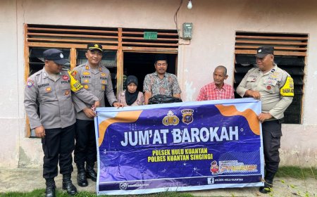 Polsek Hulu Kuantan Gelar Kegiatan Jum’at Barokah