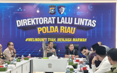 Ditlantas Polda Riau Sosialisasikan Rute Bhayangkara Run 2025