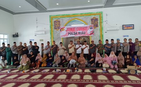 Polda Riau Gelar Jumat Curhat dan Sosialisasikan Operasi Patuh Lancang Kuning 2025