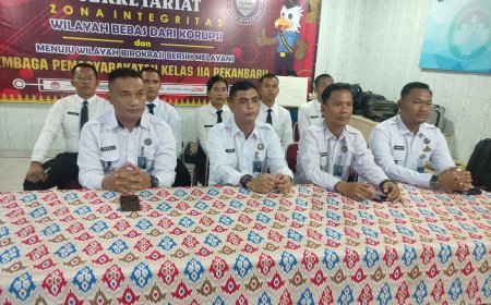 Lapas Pekanbaru Ikuti Pengarahan Dirjen Pemasyarakatan Secara Virtual