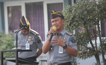 Apel Pagi Lapas Kelas II A Pekanbaru, Himbau Semangat Dalam Bertugas