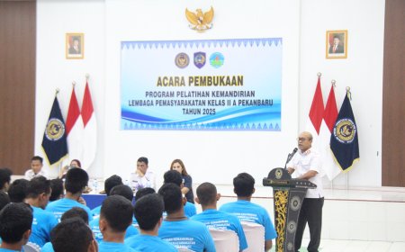 Lapas Pekanbaru Gelar Pembukaan Pelatihan Kemandirian