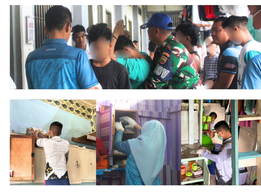 Lapas Bangkinang Kembali Gelar Razia Kamar WBP