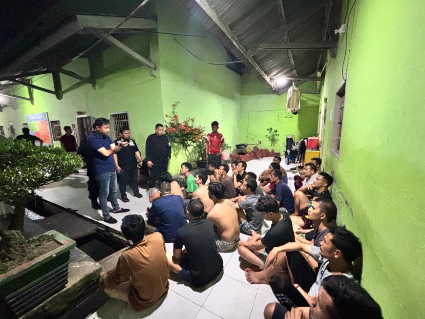 Lapas Pekanbaru Kembali Gelar Razia Gabungan dan Tes Urin Kepada Warga Binaan