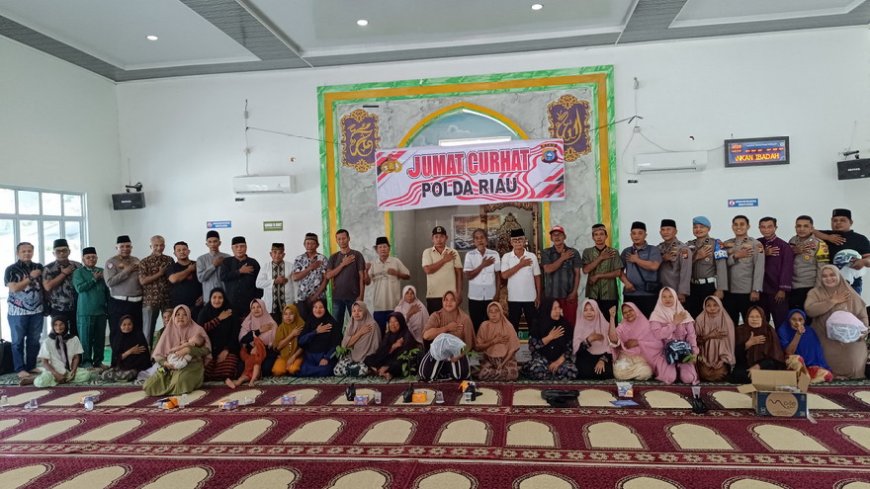 Polda Riau Gelar Jumat Curhat dan Sosialisasikan Operasi Patuh Lancang Kuning 2025