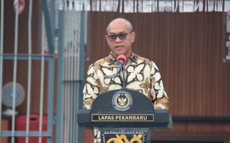 Lapas Kelas IIA Pekanbaru Gelar Upacara Hut Kemerdekaan ke-80