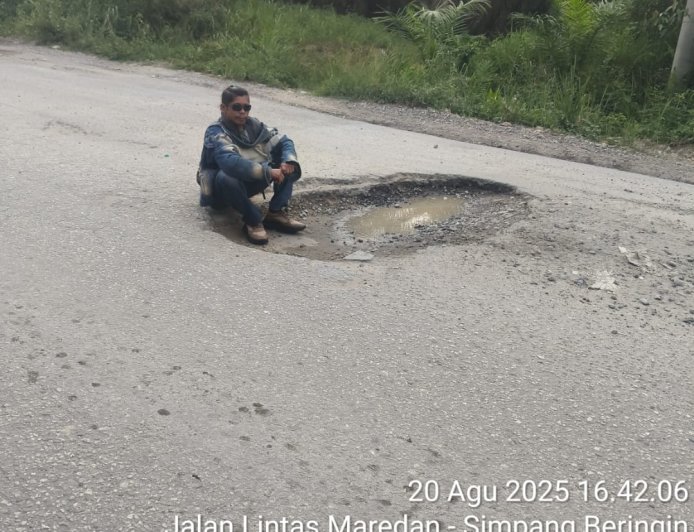 DPP SPKN Soroti 24 Jalan Rusak di Siak, Frans Sibarani: Segera Laporkan