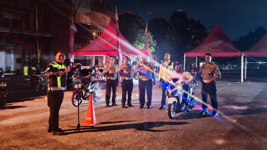 Ditlantas Polda Riau Gelar Event Dragbike Session 2 di Sport Center Rumbai