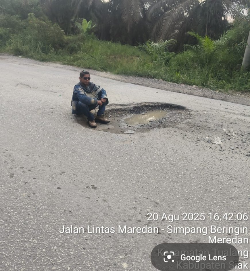 DPP SPKN Soroti 24 Jalan Rusak di Siak, Frans Sibarani: Segera Laporkan