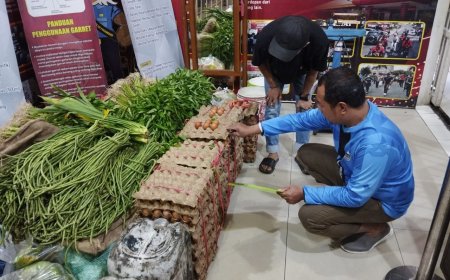 Pastikan Kualitas Konsumsi Warga Binaan, Lapas Kelas IIA Pekanbaru Lakukan Pemeriksaan Bahan Makanan