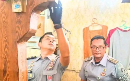 Komitmen Wujudkan Zero Halinar, Lapas Narkotika Rumbai Gelar Razia Insidentil