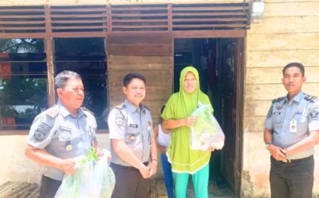 Lapas Narkotika Rumbai Gelar Bakti Sosial Kepada Keluarga WBP dan Warga Sekitar