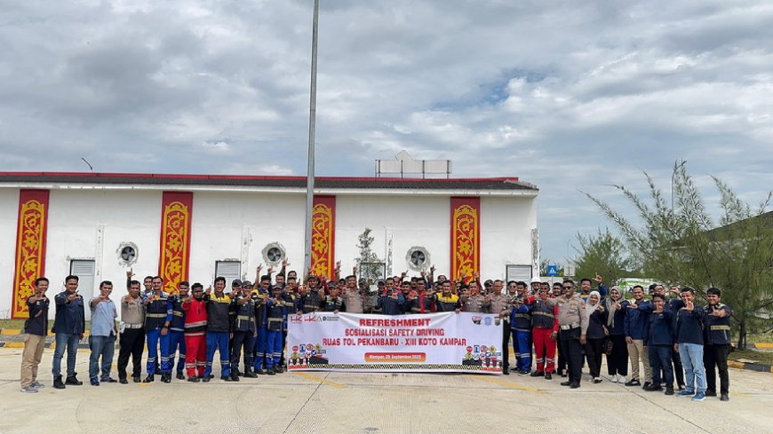 Dirlantas Polda Riau Dorong Edukasi Keselamatan dan Green Policing di Tol Pekanbaru–XII Koto Kampar