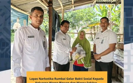 Lapas Narkotika Rumbai Gelar Bakti Sosial Kepada Keluarga Warga Binaan dan Warga Sekitar