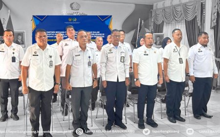 Lapas Bangkinang Ikuti Penandatanganan Komitmen Barang Terlarang