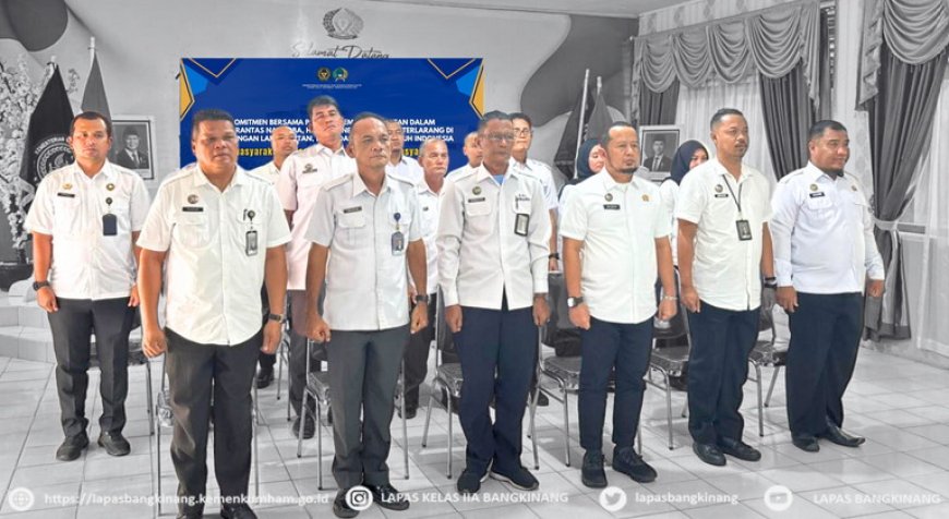 Lapas Bangkinang Ikuti Penandatanganan Komitmen Barang Terlarang