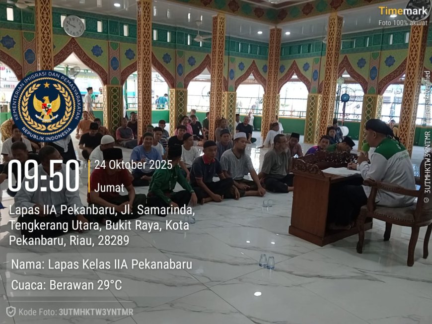 Kajian Tassawuf Warnai Program Pendidikan Karakter di Lapas Pekanbaru