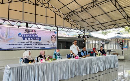 Lapas Bangkinang Gandeng IDI Kampar Gelar Pemeriksaan Kesehatan Gratis