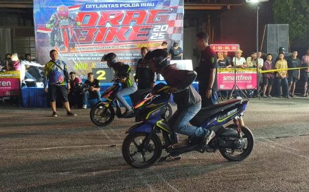270 Pembalap Ikuti Dragbike Policing Sessions VIII di Sirkuit Sport Center Stadion Rumbai