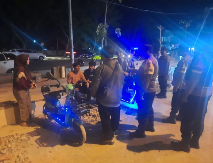 Jaga Kamtibmas, Polsek Bangkinang Kota Gelar Patroli RAGA