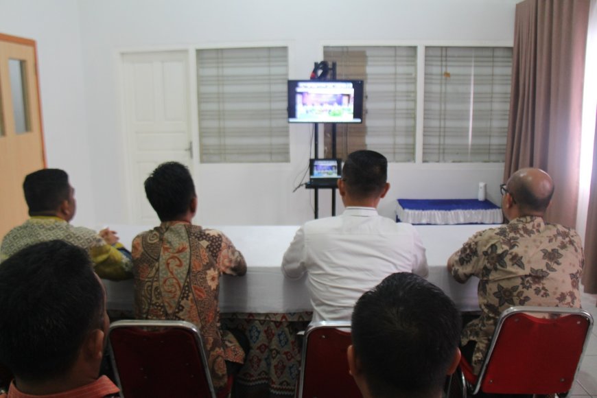 Lapas Pekanbaru Ikuti Kick Off Peringatan Hari Bhakti Kementerian Imipas 2025