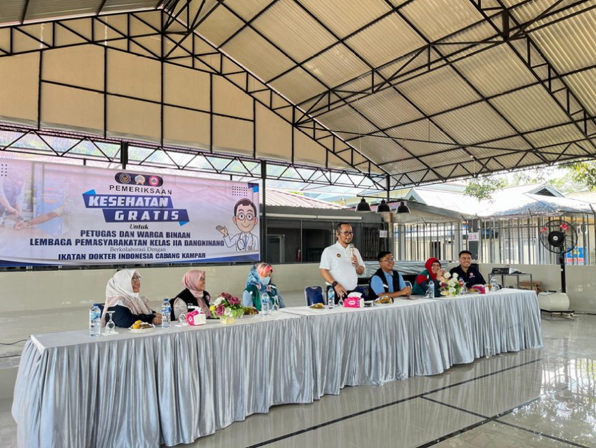 Lapas Bangkinang Gandeng IDI Kampar Gelar Pemeriksaan Kesehatan Gratis