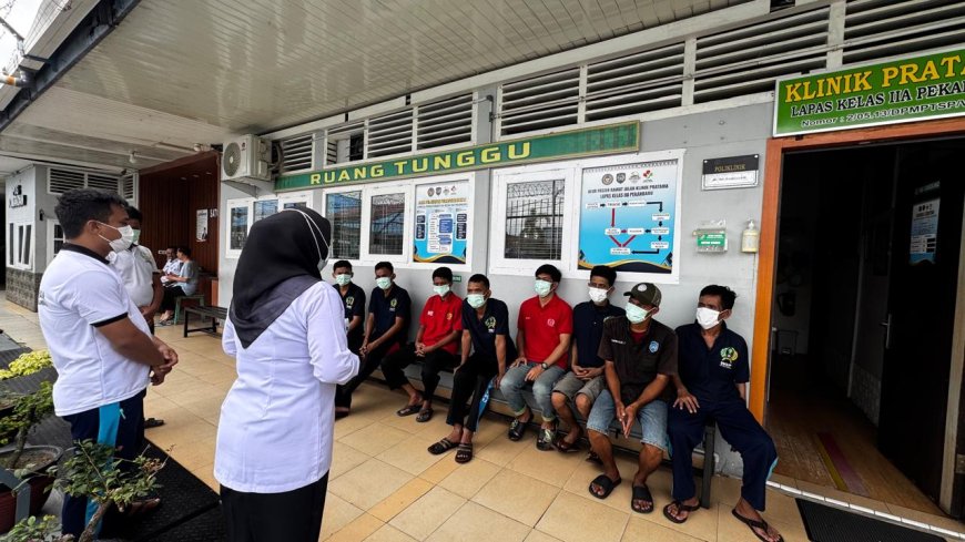 Lapas Kelas IIA Pekanbaru Gelar Penyuluhan Obat Anti Tuberkolsis (OAT) Kepada Warga Binaan
