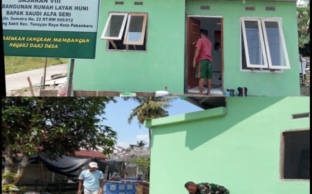 Satgas TMMD Kodim 0301/Pekanbaru Percepat Penyelesaian RTLH