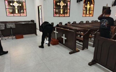 Tim JIBOM Sat Brimob Polda Gelar Pengamanan Jumat Agung