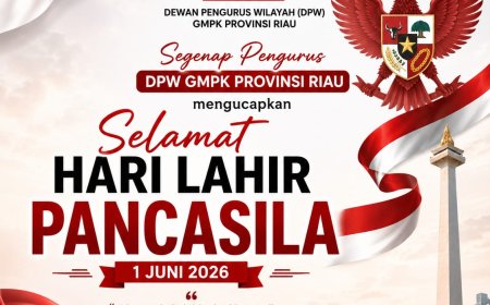 Peringati Hari Lahir Pancasila 2026, GMPK Riau: Nilai Dasar Negara Jadi Landasan Berantas Korupsi